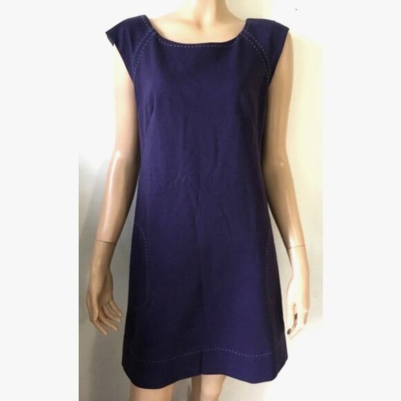 Rebecca Taylor Purple Mini Shift Dress Size 2 - Picture 3 of 12